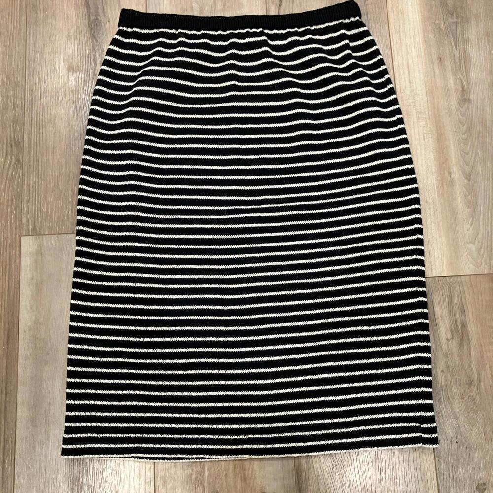 Vintage Don Sayres Womens Skirt Wool Size 6 Black Classic A-Line Gamut Talon Zip
